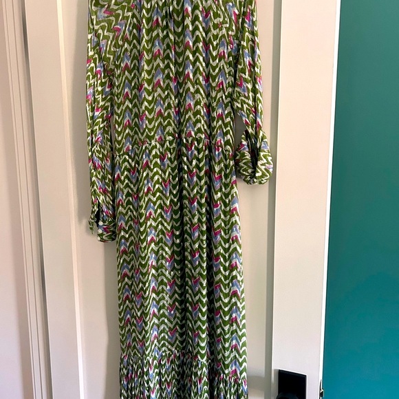 Roller Rabbit Olivia Ikat Chifon Women’s maxi dress size XS. New - Picture 12 of 12